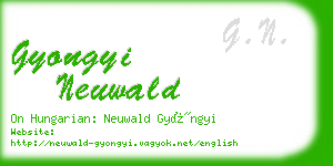 gyongyi neuwald business card